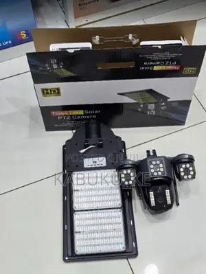Simcard Solar Powered 4g Simcard Triple Lens Solar Floodlight Camera