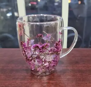 New Arrivals Clear or Real Flowers Between Unbreakable Double Wall