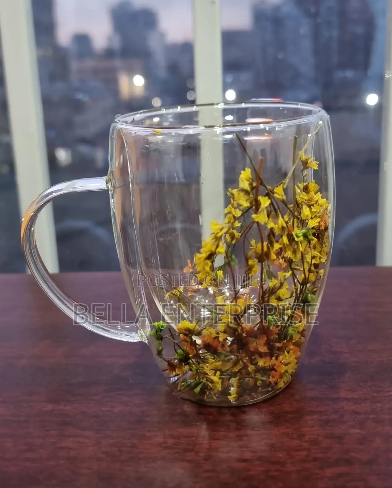 New Arrivals Clear or Real Flowers Between Unbreakable Double Wall