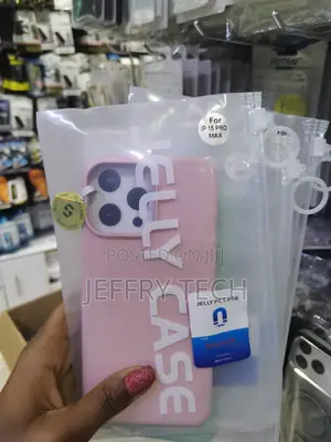 Boerca iPhone 15 Pro Max Pc Hybrid Liquid Jelly Phone Case -Pink