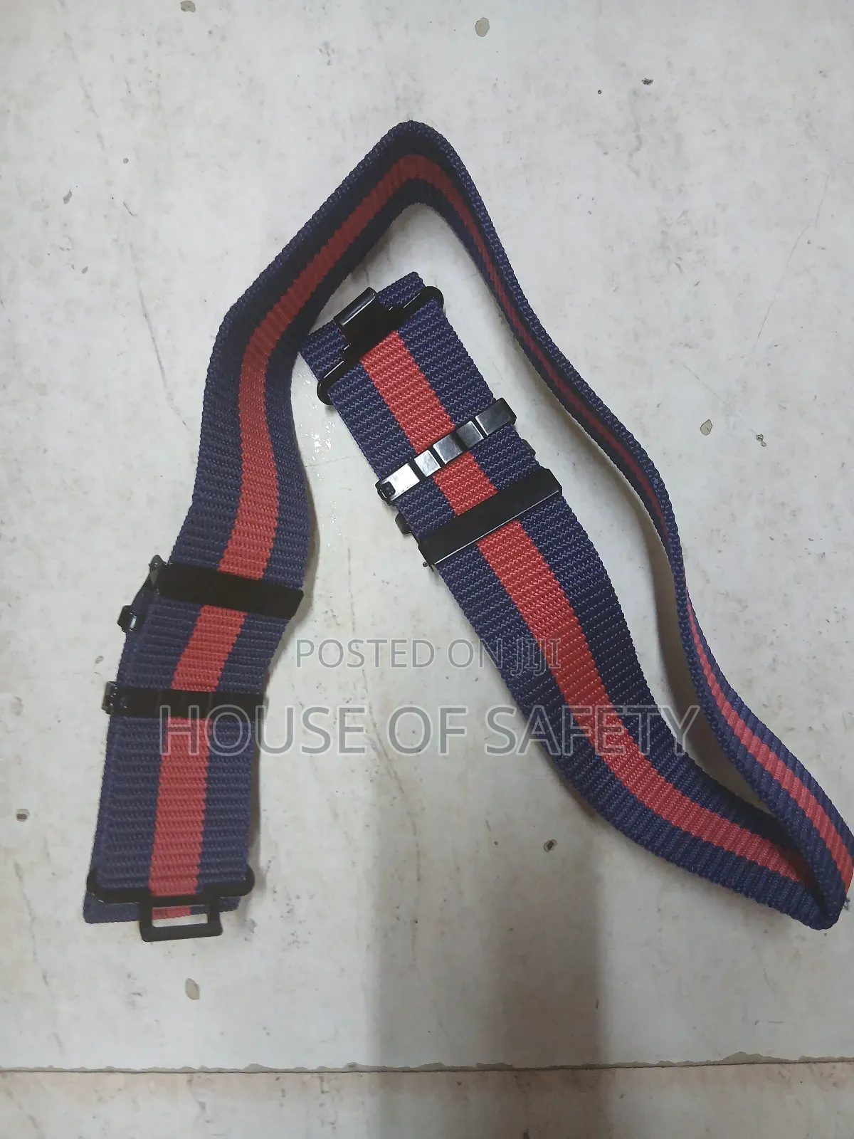 Navy Blue and Red at the Middle Security Belt