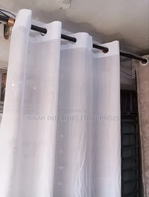 Plain White Sheer With Rings