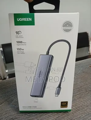 Ugreen 6-in-1 Usb-C to 3*Usb 3.0 a/Hdmi/Rj45/ 100w Pd – Cm512