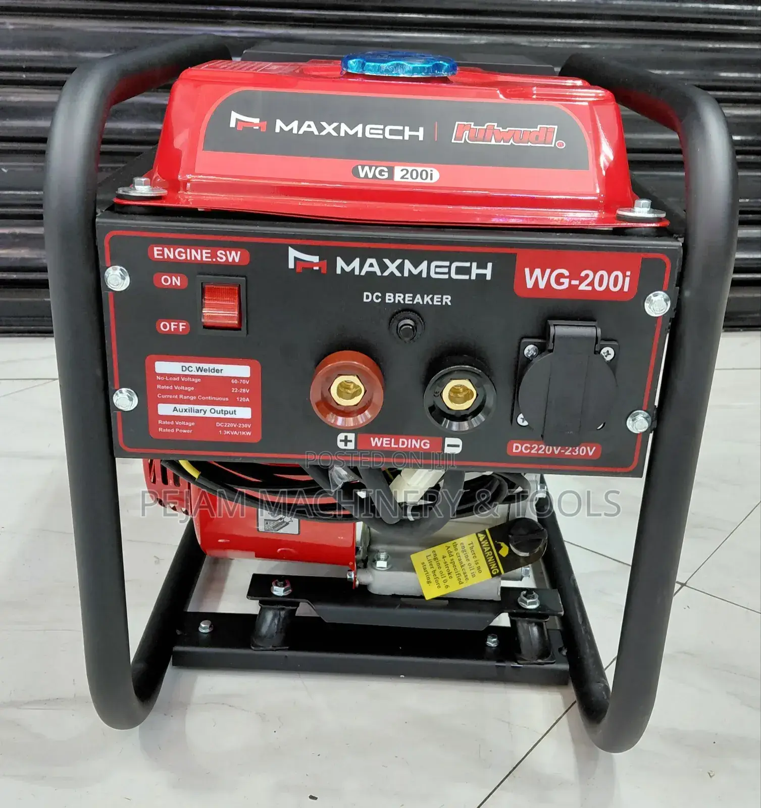 Maxmech Dc Welding Generator 120amps 1.5kva
