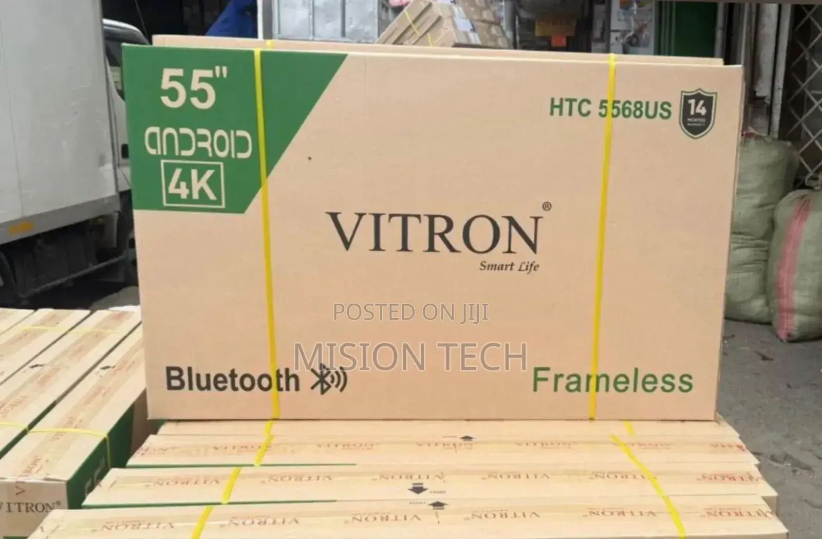 Vitron 55-Inch Uhd Smart Android Frameless Tv *