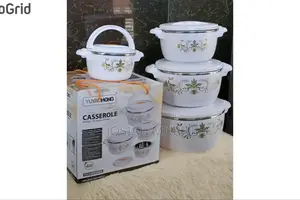*Set of 4 White Casserole Hotpots