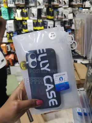 Shokie iPhone 17 Pc Hybrid Liquid Jelly Phone Case -Black