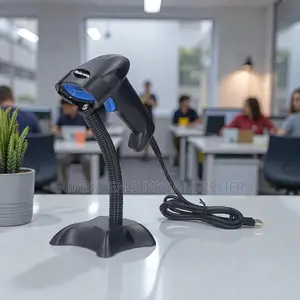 Usb Wired Laser Barcode Scanner With Stand and Automatic Detection