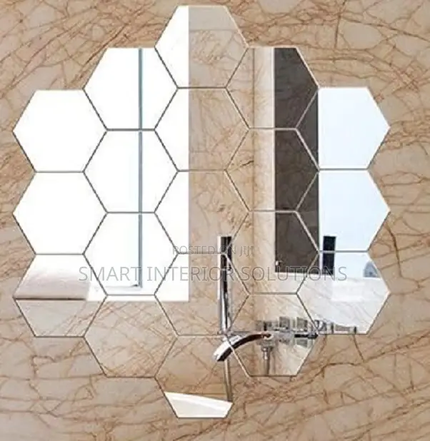 Adhesive Hexagonal Mirrors