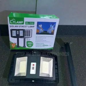 Ctlamp 300w Waterproof Solar Street Light Rechargeable Li-Ion Battery