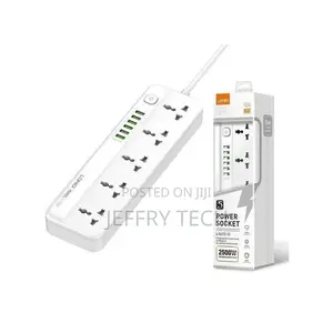 Power Strip Surge Protector With 5 Ac Outlets Sockets and 6 Usb Charg
