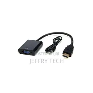 Hdmi to Vga Video Converter Adapter Full 1080p Cable - Black