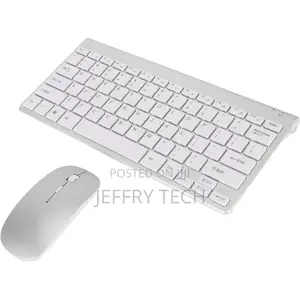 General Universal Wireless Mini Keyboard and Mouse - White