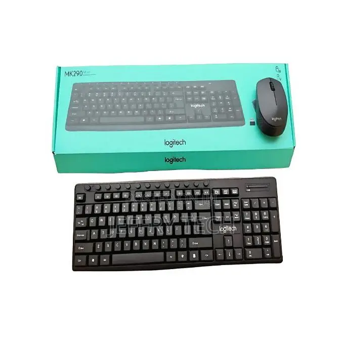 Logitech Mk290 Wireless Keyboard Mouse Combo - Black