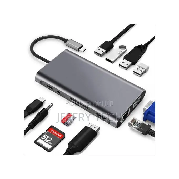 Type-C to HDTV 11 in 1 Multi-Port Adapter Hub