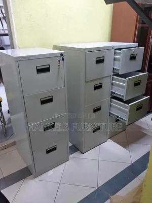 All-in-One Locking 4-Drawer Office Cabinet