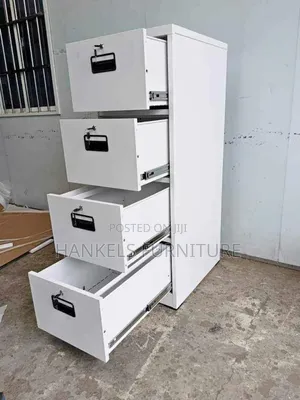 Central Lock 4-Drawer Filing Unit – Smooth Secure