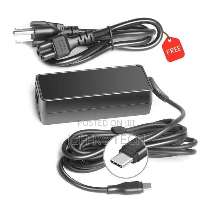 20v 3.25a Usb-C Laptop Charger - Type-C Power Adapter, With Cable