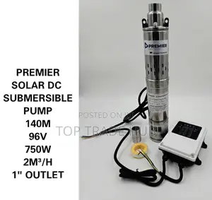 Premier Solar Dc Submersible Water Pump 750w 140m Head 96v