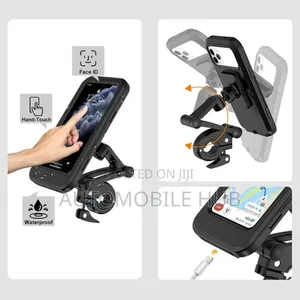 Motorcycle Waterproof Phone Mount – Shockproof Secure Grip