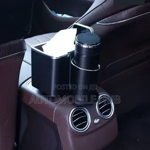 Back Seat Tissue Holder With Cupholder – Car Seat Organizer