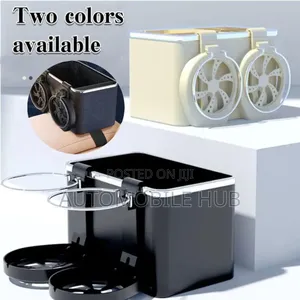 Car Back Seat Organizer – Tissue Box Cupholder Combo