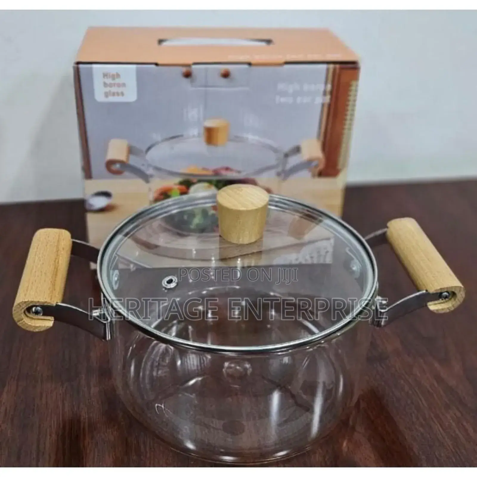 Glass Cooking Pot With Lid-heat Resistant2.5l