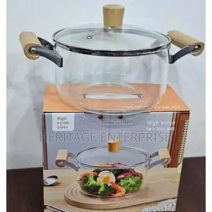 Glass Cooking Pot With Lid-heat Resistant