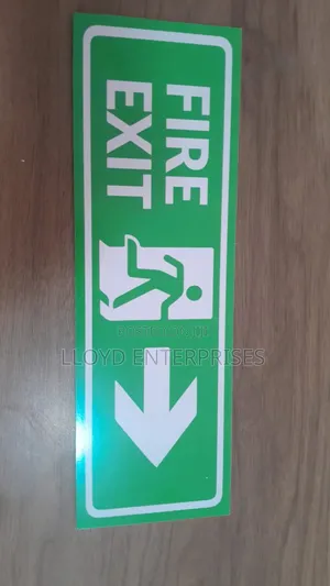 Reflective Fire Exit Sign