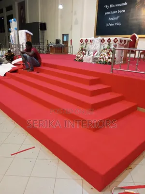 Staircase Wall to Wall Carpets Environmental Friendly Church Carpets