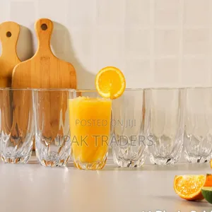 Twisted Water Glass*
 *Capacity:* 300ml Contains:* 6 Glasses
