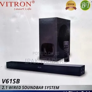Vitron Soundbar V61sb Remote 12000w Pmpo Bluetooth Aux/ Optical
