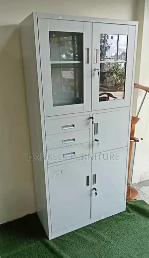 Heavy-Duty Office Cabinet With Integrated Security Safe