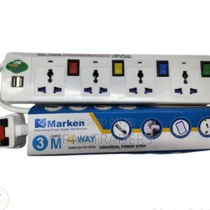 *Marken Extension(4-Way) With Usb Ports