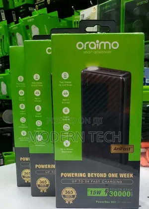 Oraimo Opb-P300q Powerbox 300 30000mah 15w Power Bank