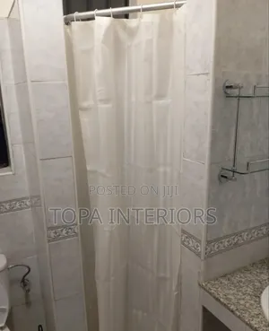 Cream Waterproof Bathroom Shower Curtains