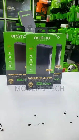 Oraimo Traveler 3 Lit 27000mah 15w Power Bank-Opb-1270 With Torch.