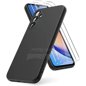 Samsung Galaxy A34 5g Case, Pack of 2 Tempered Glass Screen Protecto