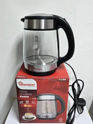 Ramtons Glass Kettle Water Heater 1.7l Rm/566
