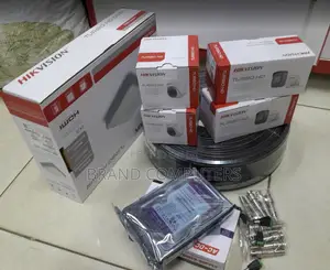 3 Cameras Hikvision Full Set With 4ch DVR Complete Package