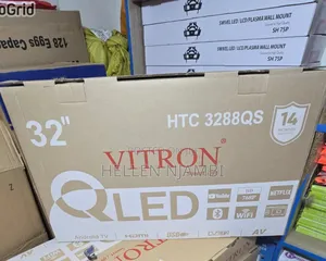 Vitron Htc3288qs, 32" Inch Qled Tv Smart Android Frameless Tv