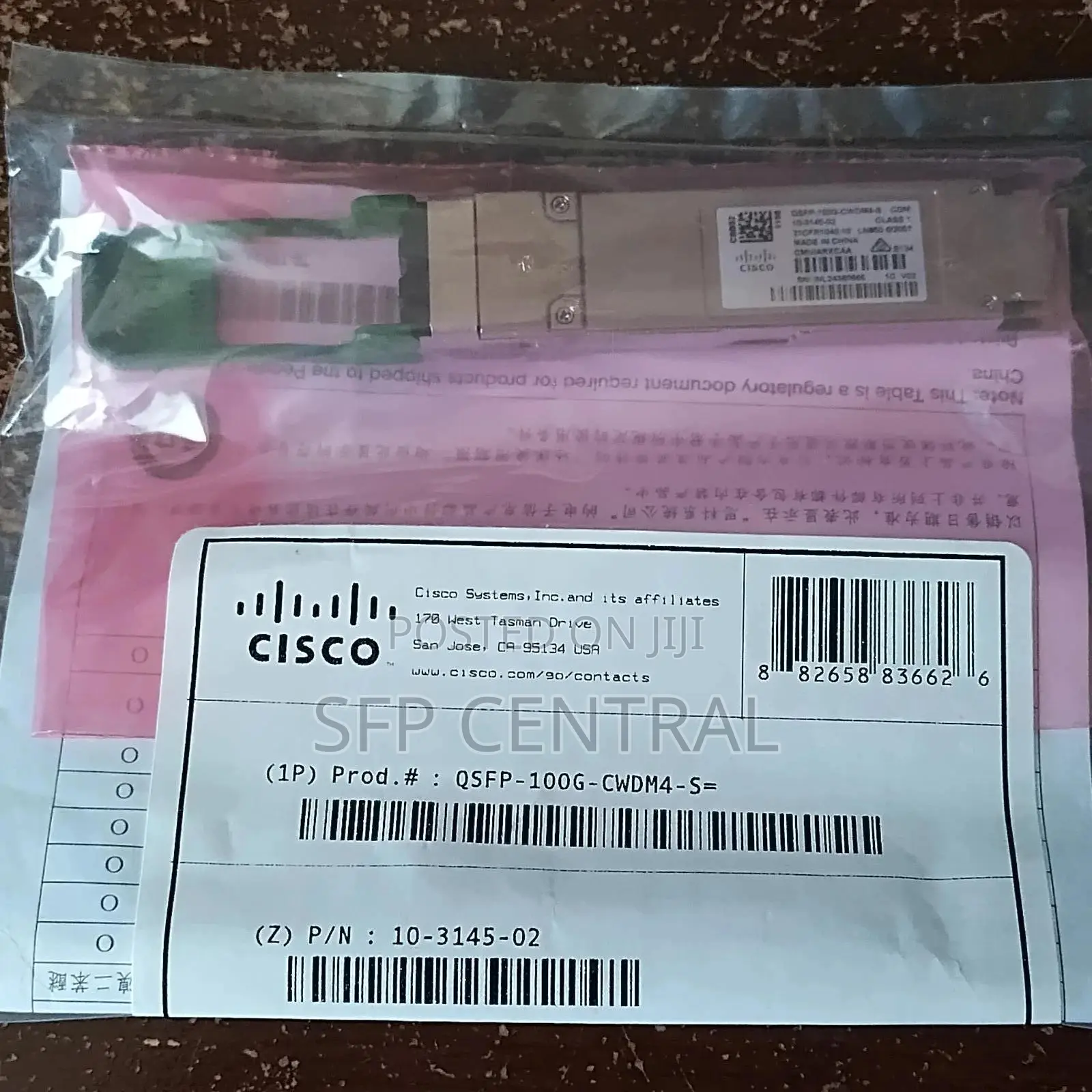Cisco QSFP-100g-Cwdm4-S 2km SMF Lc Transceiver Module