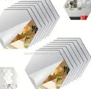 Silver Hexagonal Wallpaper