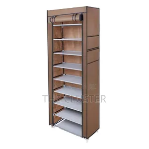 *10 Tier Dustproof 27 Pairs Shoes Rack,