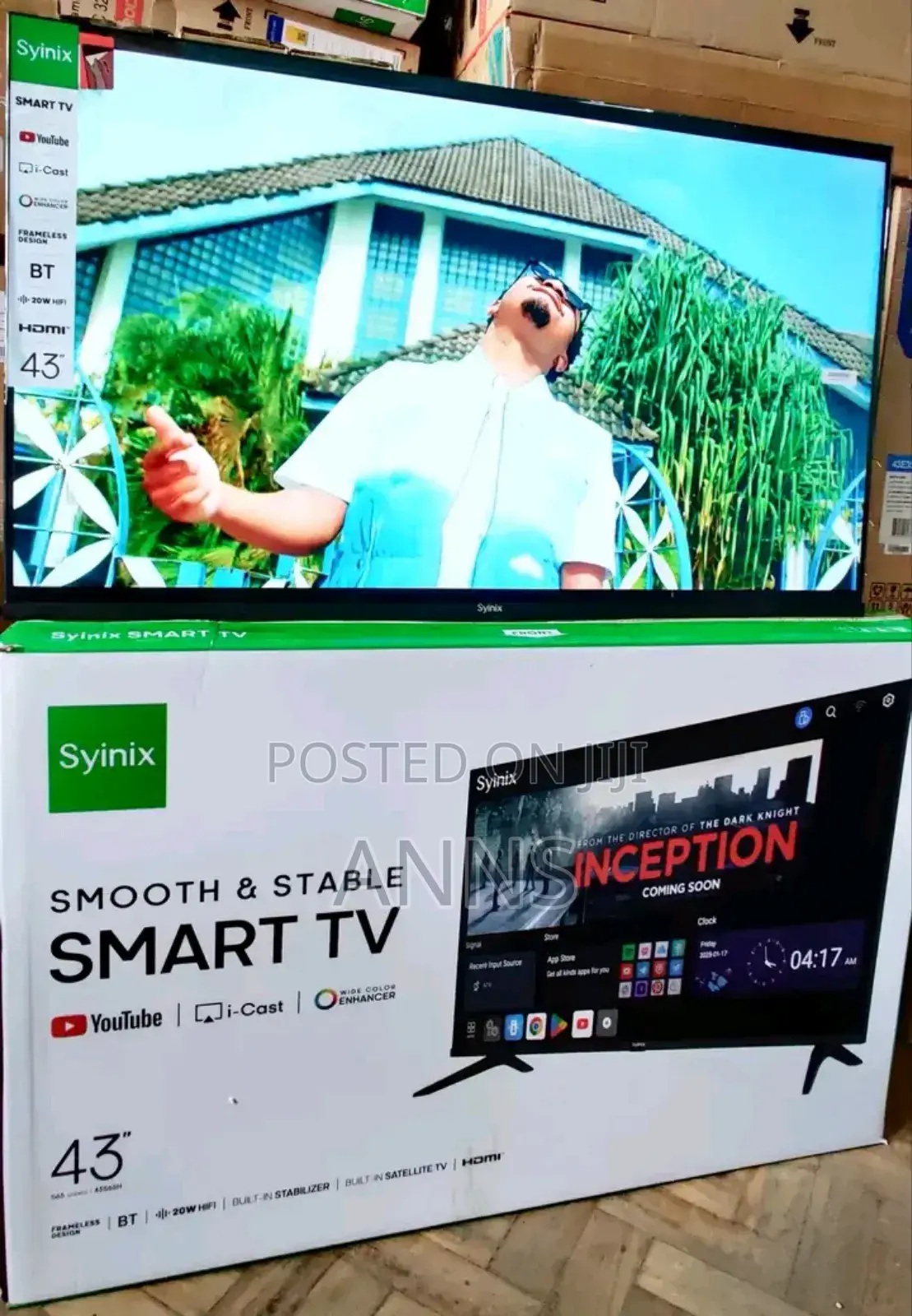 Bluetooth Enabled Synix 43 Inch Smart Tv