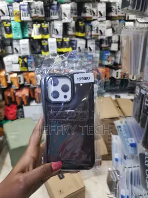 Cseote iPhone 15 Pro Max Leather Back Cover With Card Holders