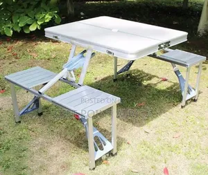 Aluminium Foldable And Adjustable Picnic Table With Chairs