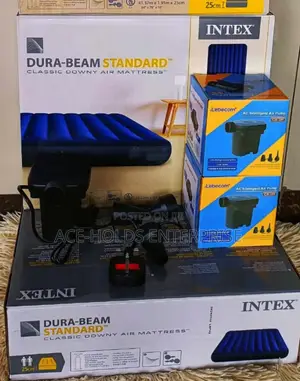 Intex Inflatable Mattress (3×6) + Free Electric Air Pump