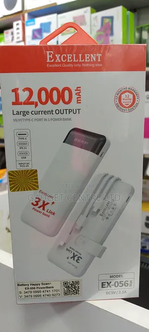 Brand New 12000 Mah Power Bank