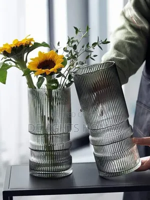 Nordic Modern Creative Dark Glass Vase_ex